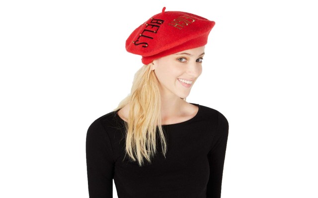  Sleigh Bells Bling Wool Beret (Red)