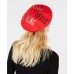  Sleigh Bells Bling Wool Beret (Red)