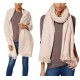  Solid Supersoft Wrap Scarf (Pale Pink, One Size)