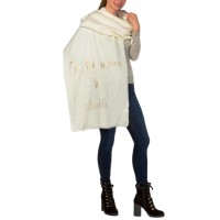 Charter Club Tis the Season Embellished Blanket Wrap (Beige, One Size)