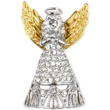 Charter Club Two-tone Crystal Angel Brooch Two-Tone – Silver