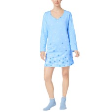 Charter Club Women's Graphic-Print Cotton Sleepshirt