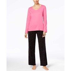 Charter Club Women’s Graphic Top & Printed Pants Pajama Sets