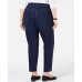  Women's Plus Size Straight-Leg Ankle Jeans