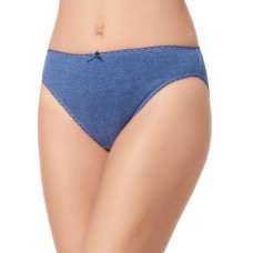 Charter Club Women's Pretty Cotton Hi Cut Bikini Panty