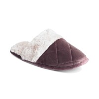 Charter Club Women’s Quilted Microvelour Scuff Slippers