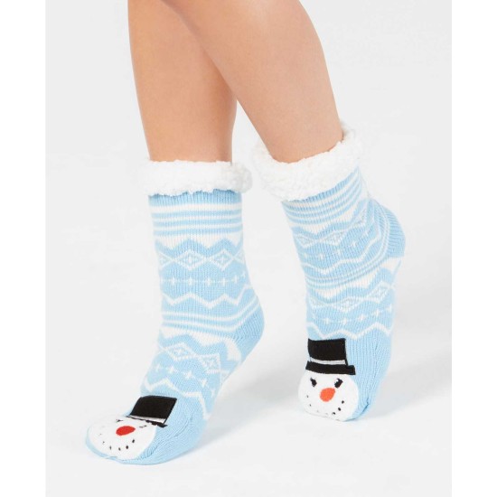  Women’s Snowman Slipper Socks