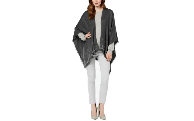  Women’s Super-Soft Embellished Poncho