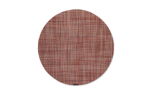  Basketweave Woven Vinyl Round Placemats