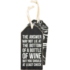 Christmas Bottle Tag Bottle Of Wine