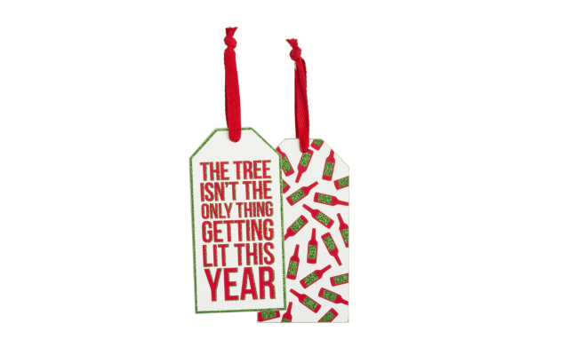 Christmas Bottle Tag – The Only Thing Getting Lit This Year