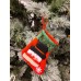 , Set of 4, 3D Christmas Theme Stockings Gift & Candy Bag & Tableware Holder Ornament Animated Santa Reindeer Snowman Dog