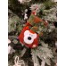 , Set of 4, 3D Christmas Theme Stockings Gift & Candy Bag & Tableware Holder Ornament Animated Santa Reindeer Snowman Dog