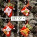 , Set of 4, 3D Christmas Theme Stockings Gift & Candy Bag & Tableware Holder Ornament Animated Santa Reindeer Snowman Dog