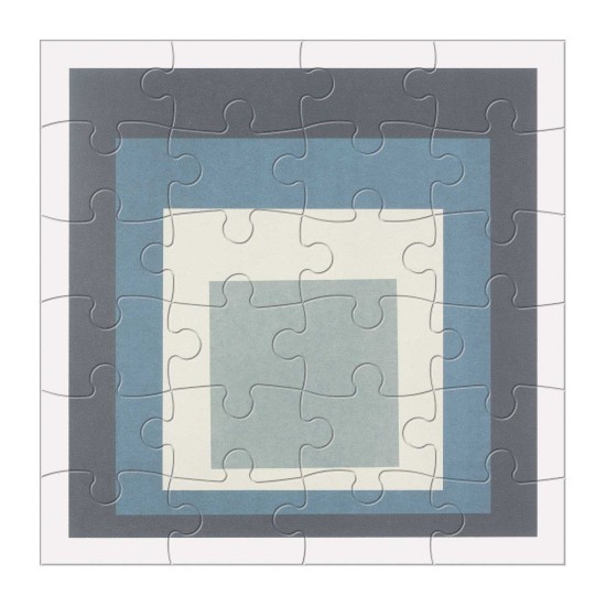  Wooden Josef Albers Puzzle Set 6 X 25 Pieces