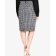  Trendy Women's Plus Size Printed Pencil Skirts