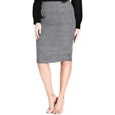 City Chic Trendy Women's Plus Size Printed Pencil Skirts
