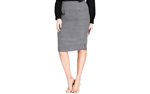  Trendy Women's Plus Size Printed Pencil Skirts