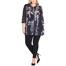 City Chic Women's Trendy Floral Tunic