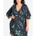  Women’s Trendy Plus Size Floral Vine Dress