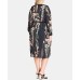  Women’s Trendy Plus Size Floral Vine Dress