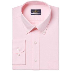 Club Room Estate Classic-Fit Wrinkle Resistant Dress Shirt (Pink, 17X32/33)