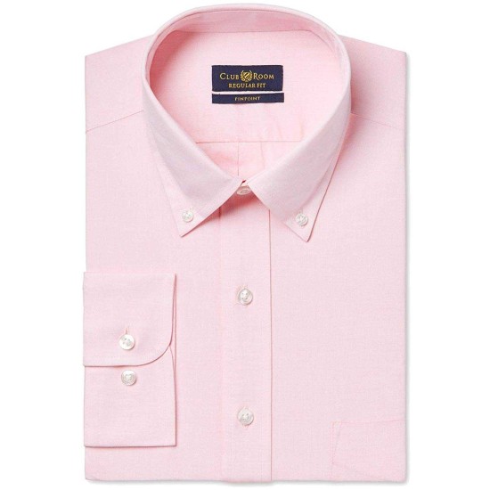  Estate Classic-Fit Wrinkle Resistant Dress Shirt (Pink, 17X32/33)