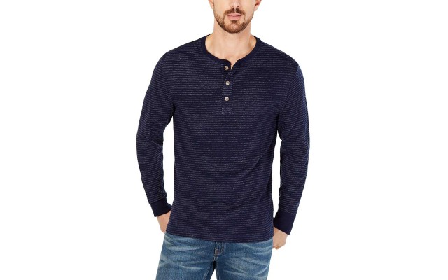  Men’s Knit Henley Shirt