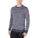  Men’s Low Tide Striped Sweater (Navy Stone Heather, XXL)