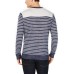  Men’s Low Tide Striped Sweater (Navy Stone Heather, XXL)