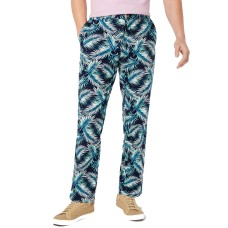 Club Room Men’s Regular-Fit Stretch Palm-Print Pants