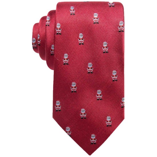  Men’s Santa Silk Tie (Red)