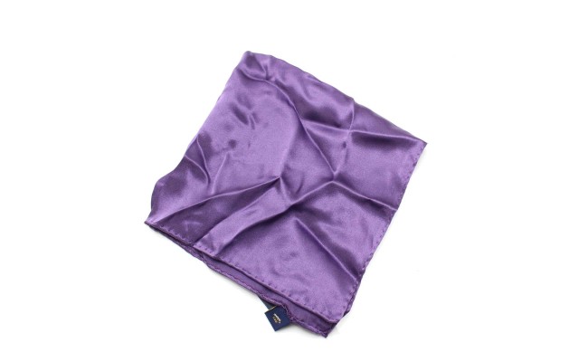  Mens Silk Pocket Square Accessorie-Solid Plum