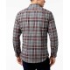  Red Mens Troy Plaid Pocket Shirt Jacket Gray 3XLT