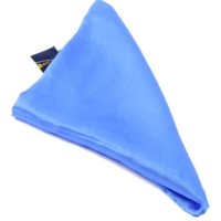 Club Room Solid Blue 100% silk Pocket Square