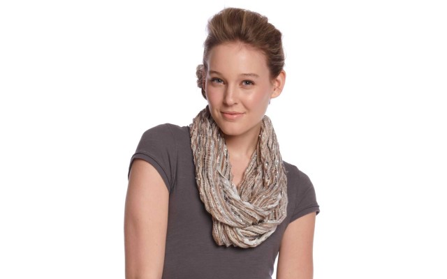  Silver Lining Chevron Pleat Loop