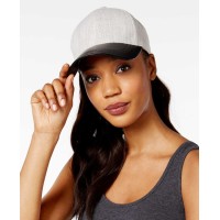 Collection Eighteen Mixed Media Fabrication Baseball Cap (Black/Heather Gray, One Size)