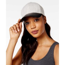 Collection Eighteen Mixed Media Fabrication Baseball Cap (Black/Heather Gray, One Size)