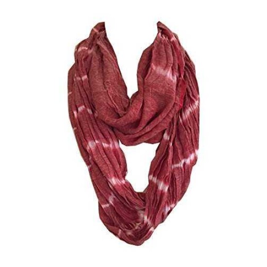 Collection XIIX Free Spirit Tie Dye Infinity Loop Scarf, Scarlet Sun, One Size