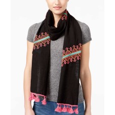 Collection XIIX Pop Of Embroidery Scarf (Black)
