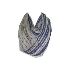 Collection XIIX Striped Infiniti Loop Scarf, Sparkling Spring Blue, One Size