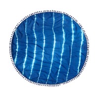 Collection Xiix Tie-dyed Stripes Circle Wrap (Navy, One Size)
