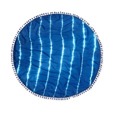 Collection Xiix Tie-dyed Stripes Circle Wrap (Navy, One Size)