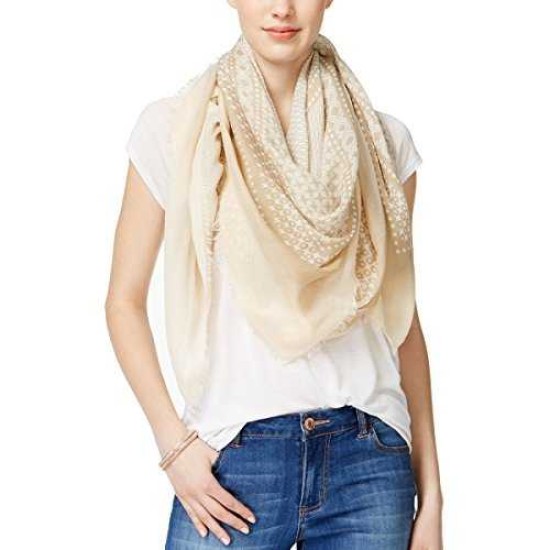 Collection XIIX Women’s Bleached Denim Scarf Trusty Tan One Size