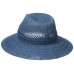 Collection XIIX Women’s Color Expansion Panama Hat, Vintage Chambray, One Size