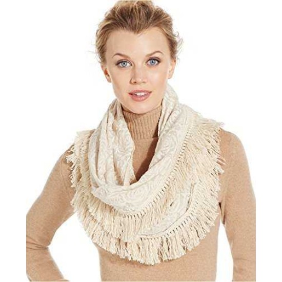 Collection XIIX Women’s Lacey Rose Infinity Loop Scarf Beige