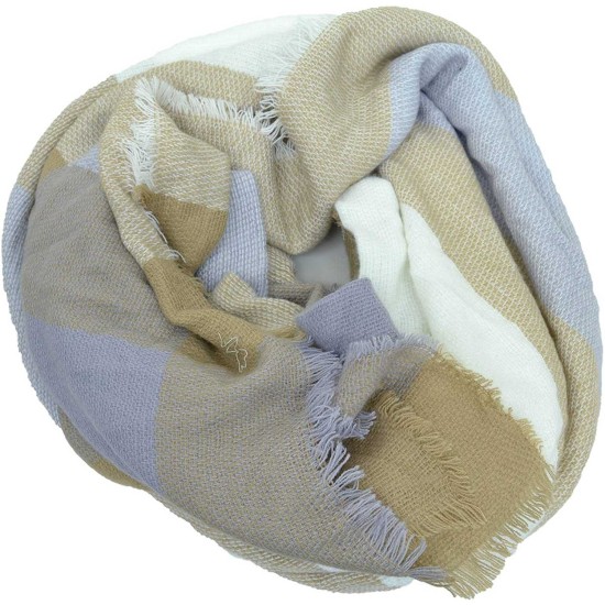 COLLECTION XIIX Women’s Mixed PLAID Scarf Ivory