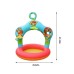 Colorful Inflatable Plastic 3 Ring Swimming Pool for Birthday Parties of Kids, Boys & Girls, Blow Up Kiddie Water & Ball Pools for Indoor & Outdoor Pool, Swimming and Play Parties for Kids in Various Sizes