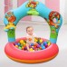 Colorful Inflatable Plastic 3 Ring Swimming Pool for Birthday Parties of Kids, Boys & Girls, Blow Up Kiddie Water & Ball Pools for Indoor & Outdoor Pool, Swimming and Play Parties for Kids in Various Sizes