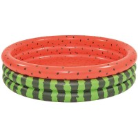 Colorful Inflatable Plastic 3 Ring Swimming Pool for Birthday Parties of Kids, Boys & Girls, Blow Up Kiddie Water & Ball Pools for Indoor & Outdoor Pool, Swimming and Play Parties for Kids in Various Sizes